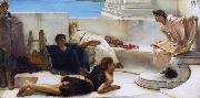 Alma-Tadema, Sir Lawrence A Reading from Homer (mk23) oil painting reproduction